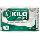 KILO Confort hartie igienica - 6 role - 4 straturi - 780 foi/pachet-1kg