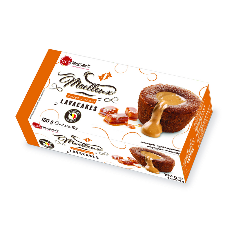 Beldessert lava cake caramel 180g