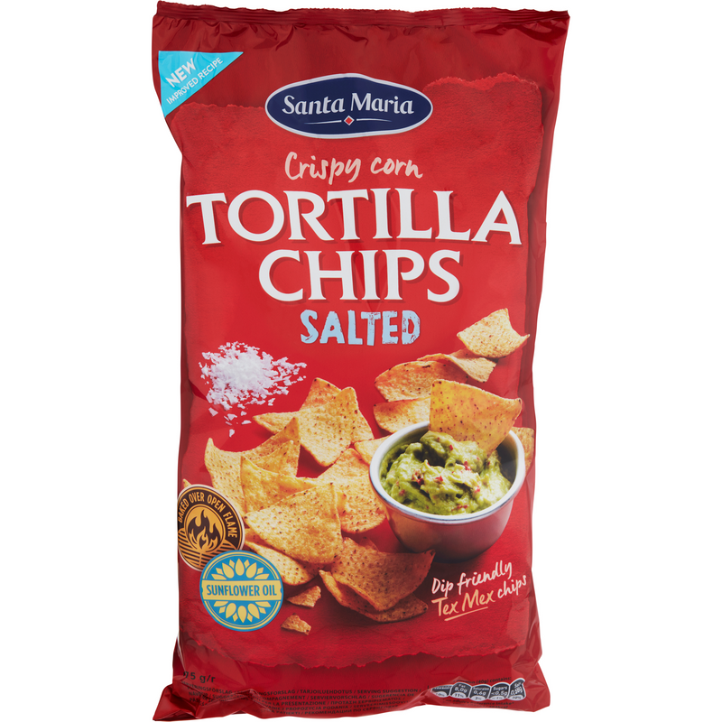 Tortilla chips sare Santa Maria, 185g