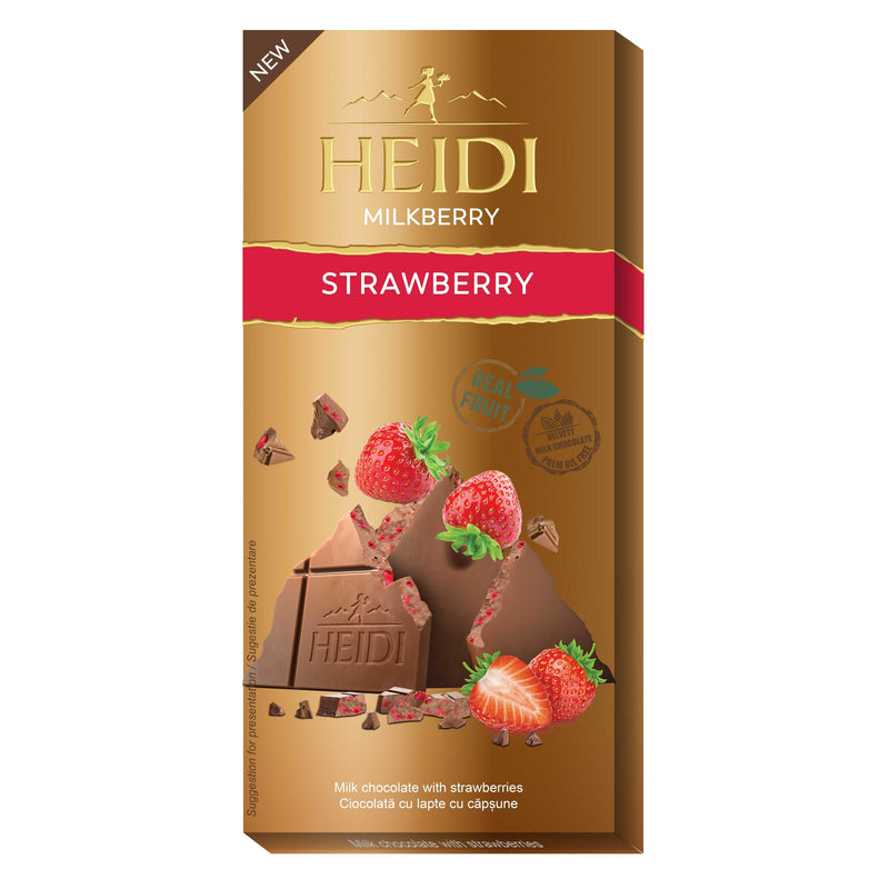 Heidi Tableta ciocolata cu lapte si capsuni, 200 ml