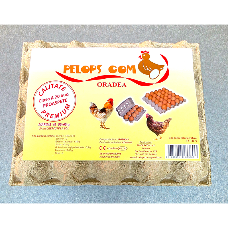 Oua Pelops cofrag 20 bucati marimea M
