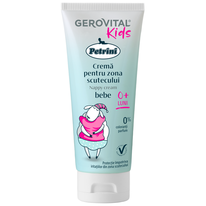 Petrini crema pentru zona scutecului Gerovital Kids, 100 ml, Gerovital