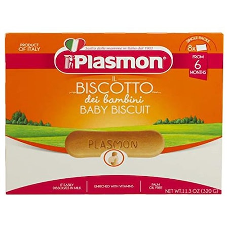 Biscuiti Plasmon cu cereale si vitamine, 320 g, de la 6 luni
