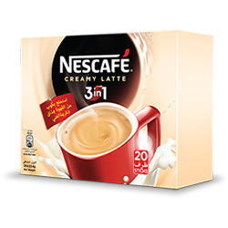 NESCAFE 3IN1 CreamyLatte Dspl, 10 X 15g