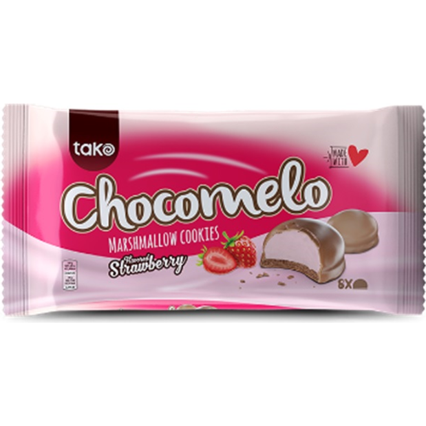 Marshmallow Cookie Chocomelo STRAWBERRY 112 g