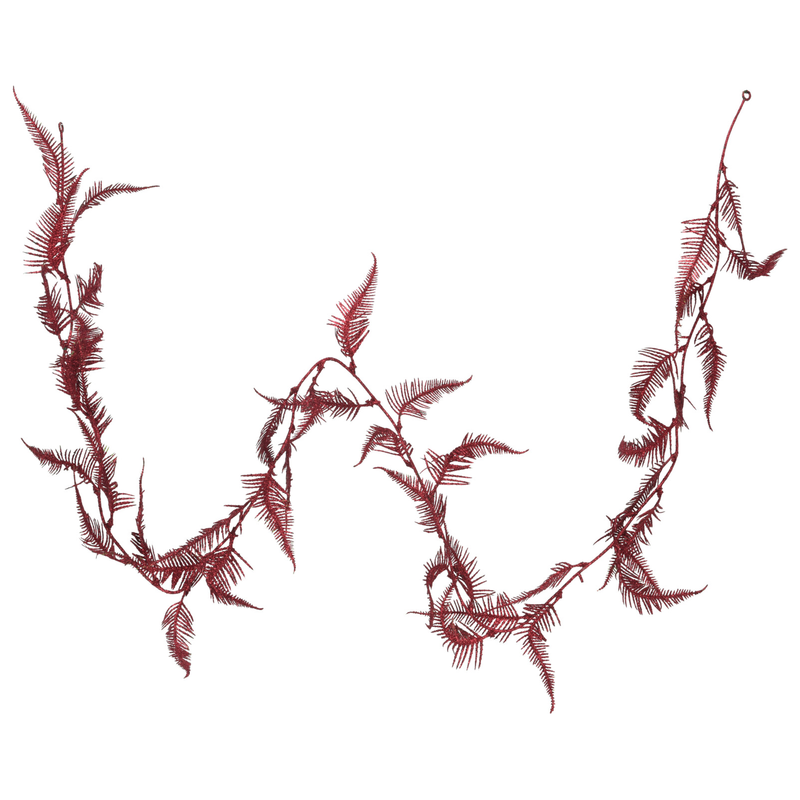 Ghirlanda XMAS frunzulite BURGUNDY 170CM ABJ440110