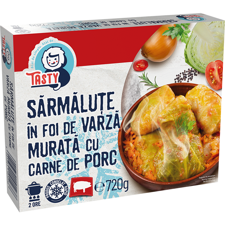 Tasty sarmalute in foi de varza, 720g