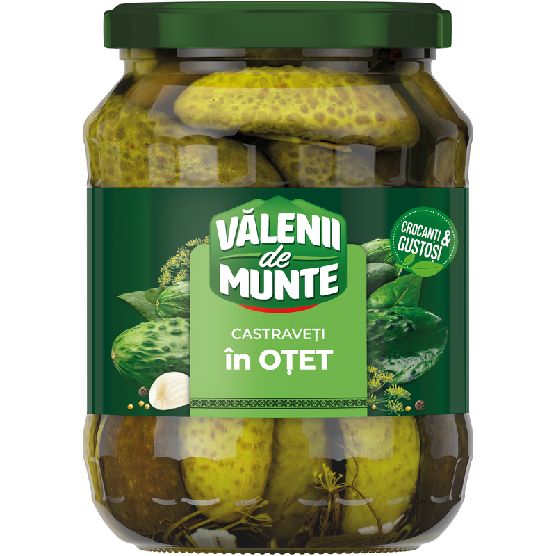 Valenii de munte castraveti in otet 670g