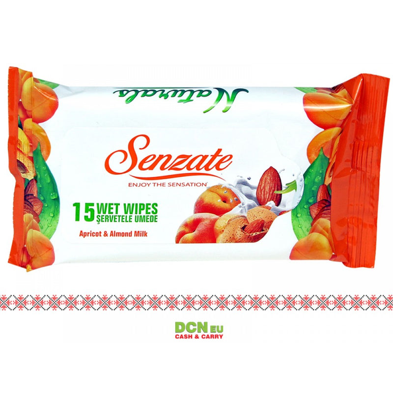 Senzate servetele umede apricot almond milk, 40 bucati