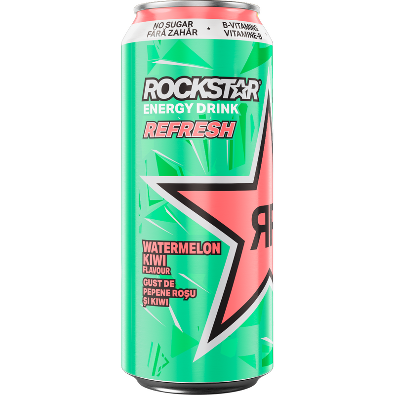 Rockstar Energy Drink watermelon kiwi fara zahar, 0.5 L