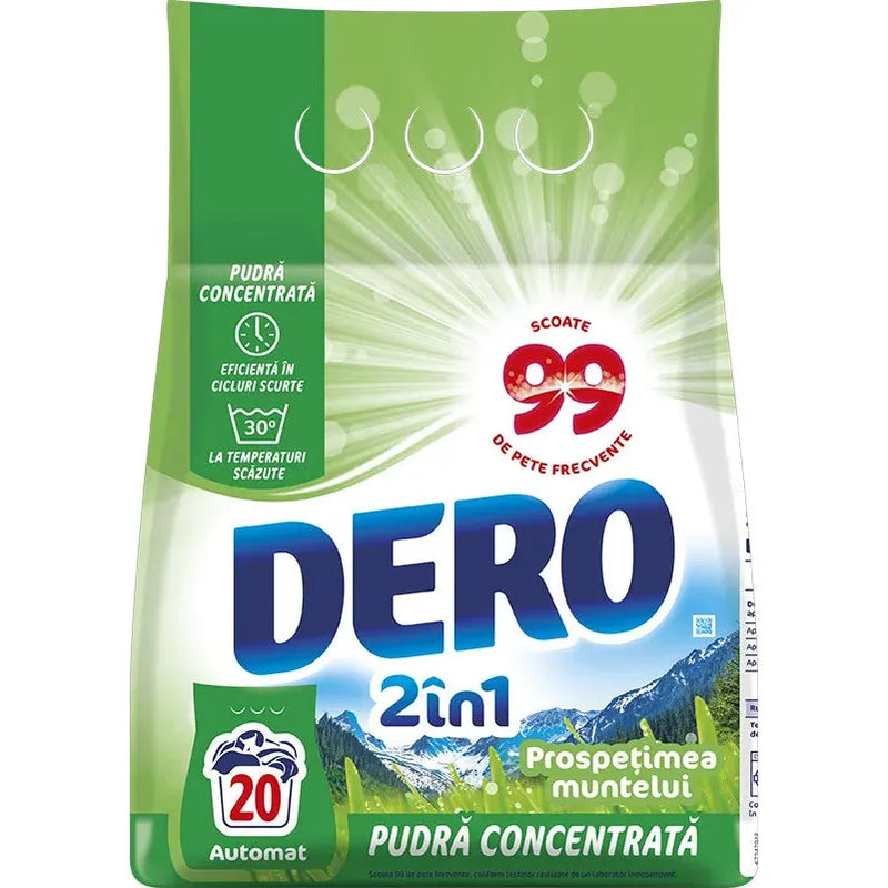Detergent automat Dero 2in1 Prospetimea Muntelui 20 spalari, 1.5Kg