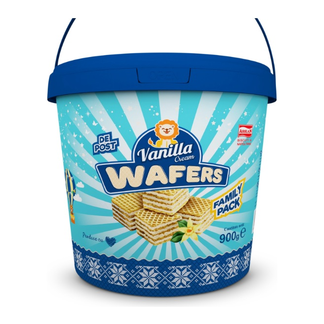 Arslan napolitane crema de vanilie  900gr