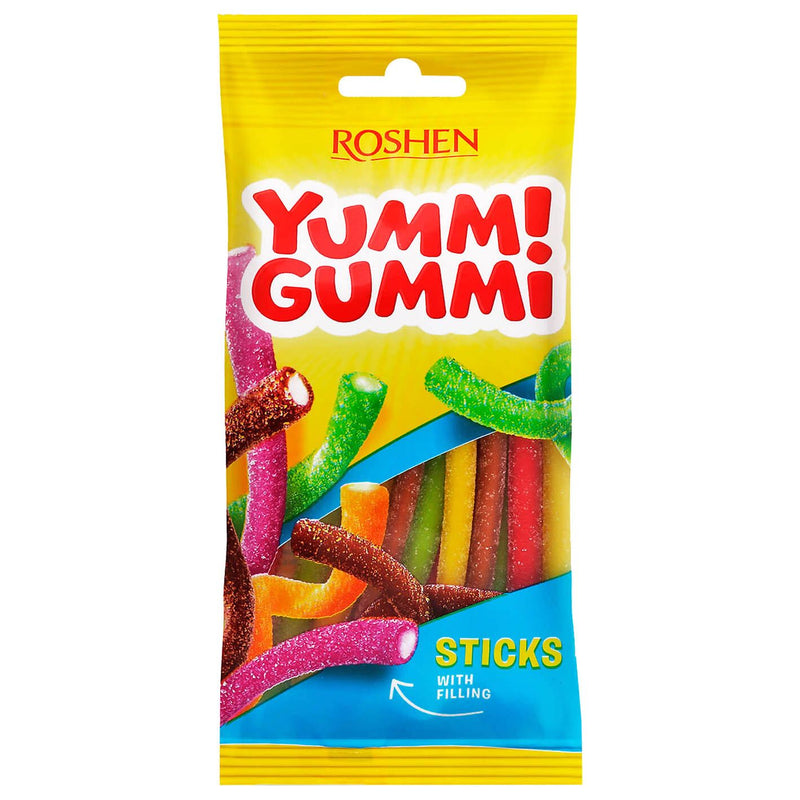 Roshen yummy gummy jeleuri sticks sour, 70 g