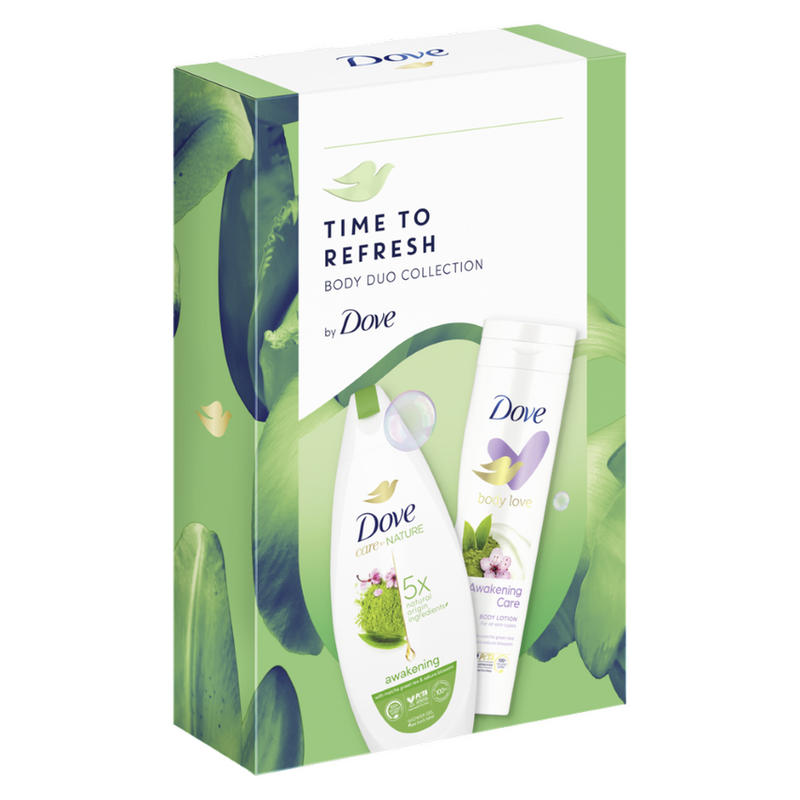 Set cadou Dove: Gel de dus Dove Awakening, 225 ml + lotiune de corp Dove Awakening Care, 250 ml