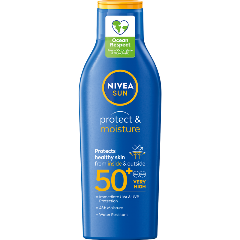 Lotiune cu protectie solara Nivea Sun Proctect & Moist SPF 50+, 200ml