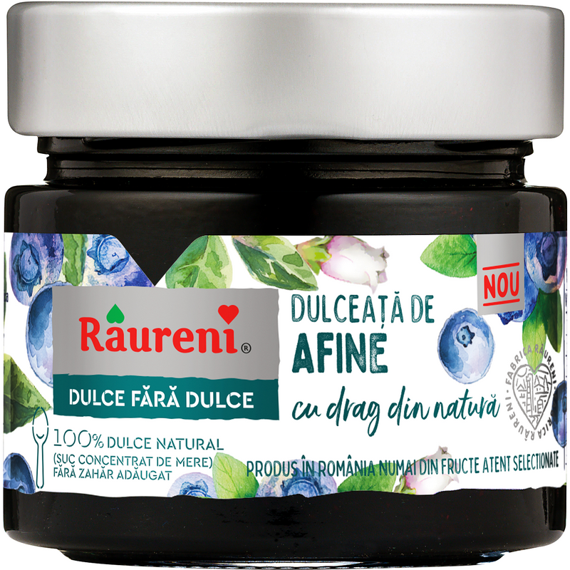 Raureni dulceata afine dulce fara dulce, 240g