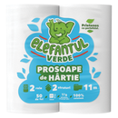 Elefantul Verde prosop 2 role - 2 straturi - 50 foi / 11 m/rola