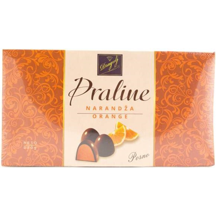Pralinada Orange with cocoa coating 180g