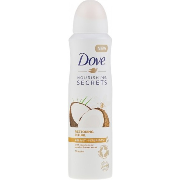 Dove deodorant spray 150ml wom coconut