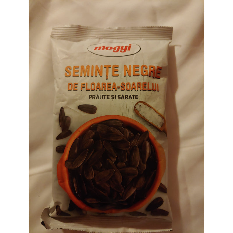 Mogyi Seminte Floarea Soarelui Negre prajite si sarate, 200g