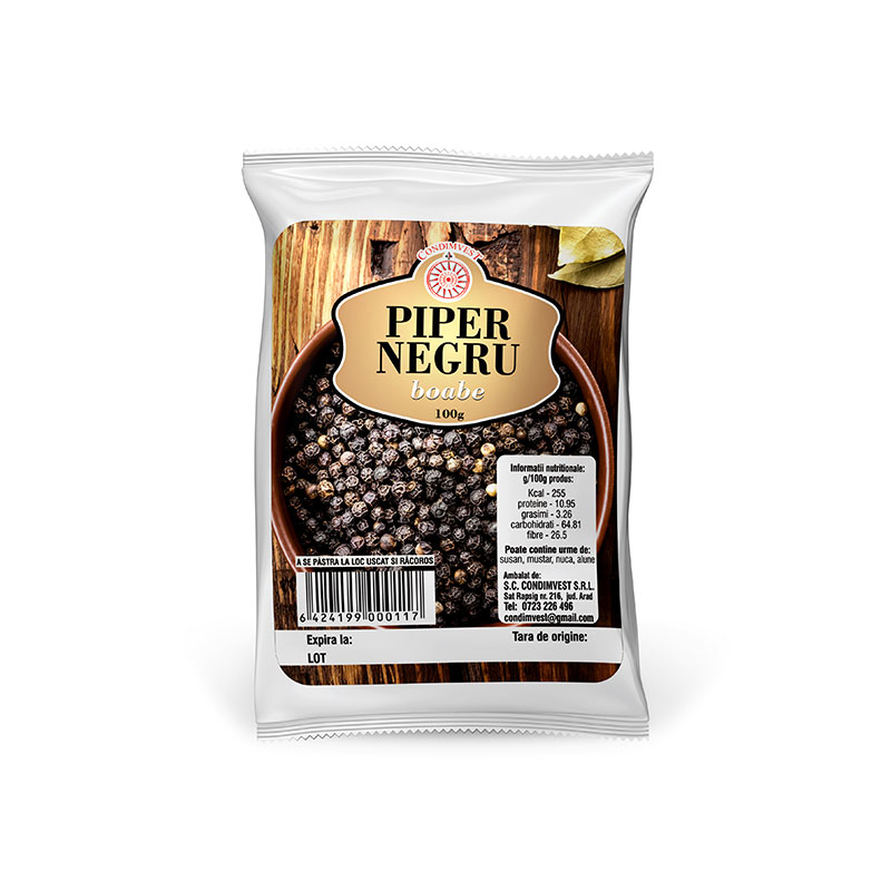 Condimvest piper boabe, 100g