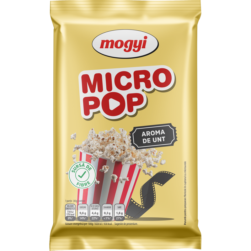 Mogyi Micropop cu unt, 80g