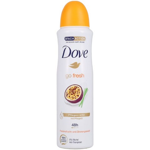 Dove deodorant spray 150ml women go fresh passion fruit lemongrass