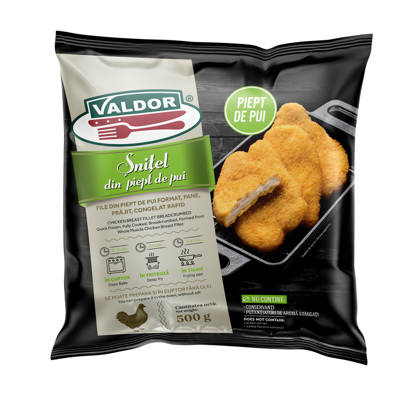 Valdor snitel piept pui, 500 g