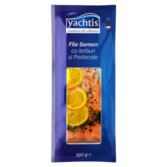 Yachtis file somon cu ierburi si portocale, 550 g