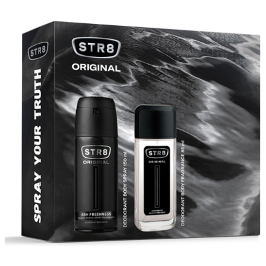 Set cadou STR8 ORIGINAL: Parfum pentru corp 85ml + Deodorant spray pentru corp 150ml