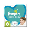 Scutece copii Pampers Activ, marimea 6 ,13-18KG ,32B