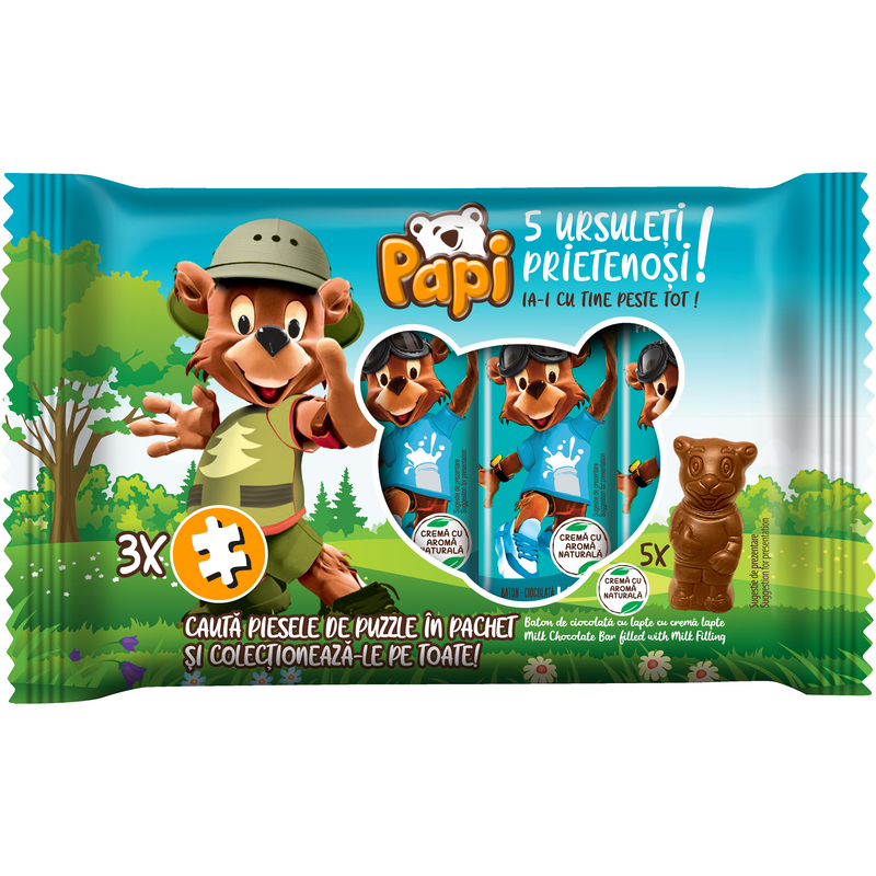 Papi Baton Lapte Multipack, 5 x 26.8g