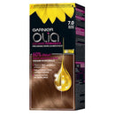 Vopsea de par permanenta fara amoniac Garnier Olia 7.0 Blond Inchis, 112 ml