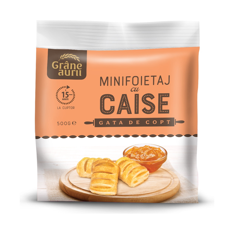 Minifoietaj cu caise 500g - Grane aurii