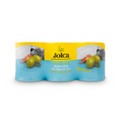 Jolca masline verzi manzanilla umplute cu ansoa, cu 35% mai putina sare* 3 x 120g