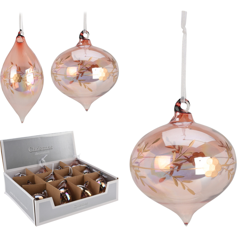 GLOB STICLA 80MM CU PERLE ABR706360