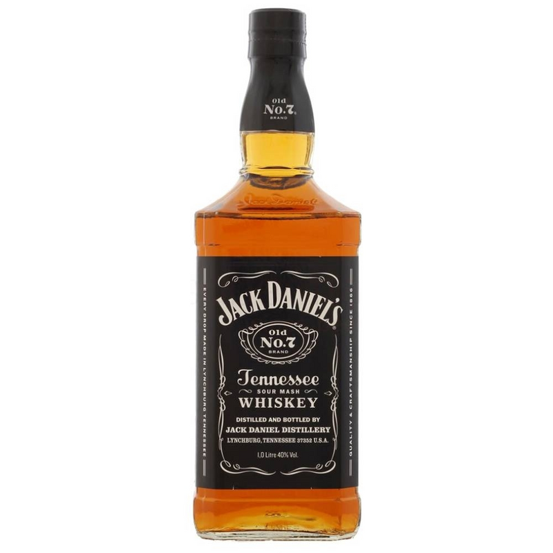 Jack Daniels 1l old no.7 Tennessee whiskey 40%alc SGR