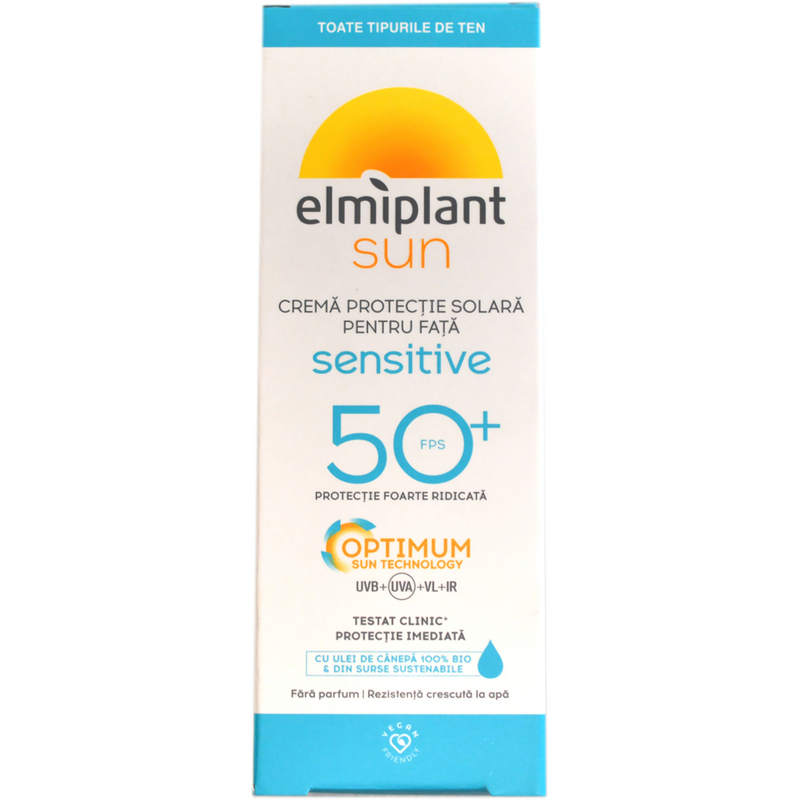 Elmi Sun face creme sensitive spf50+, 50ml