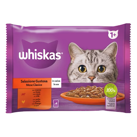 Whiskas Casserole selectii clasice 4x85g