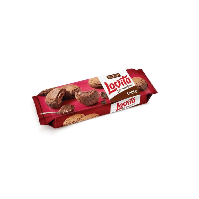 Roshen Lovita Biscuiti cu crema de ciocolata, 127g