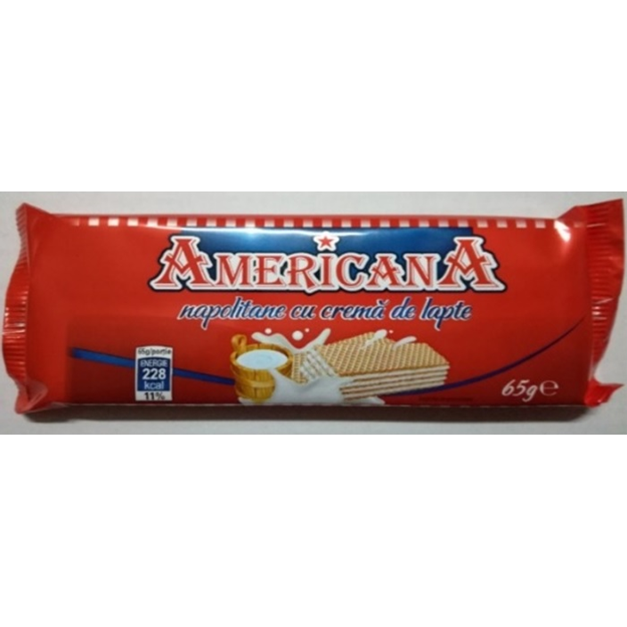 Americana WAFERS Crema lapte 65 g