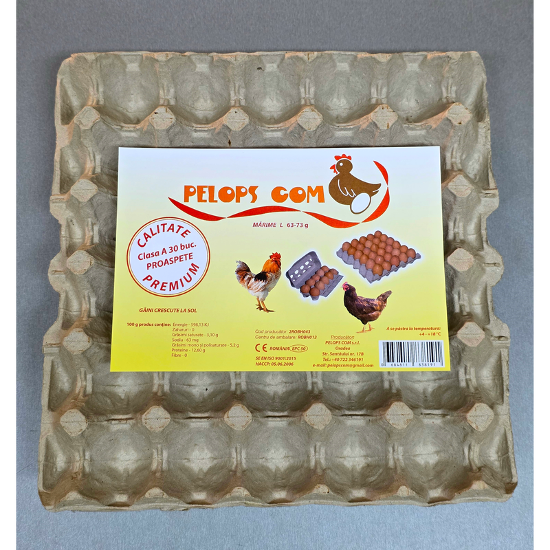 Oua Pelops cofrag 30 bucati marimea L