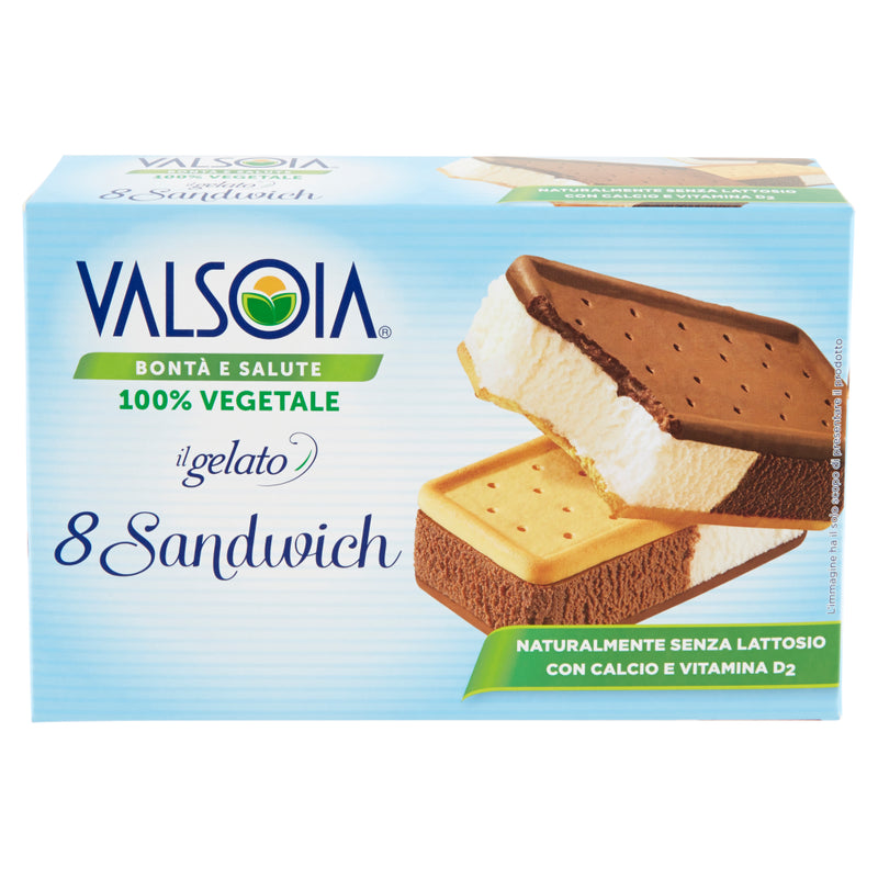 Inghetata sandwich Valsoia, 8 x 40 g