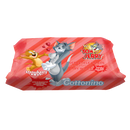 Cottonino Tom & Jerry nedves törlőkendő, eper, 72 db