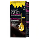 Vopsea de par permanenta fara amoniac Garnier Olia 4.15 Ciocolatiu Inchis Glacial, 112 ml