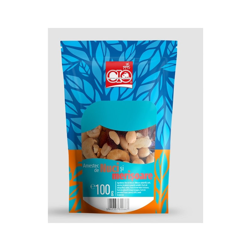 CIO Activ+  Amestec de nuci cu merisoare 100 gr