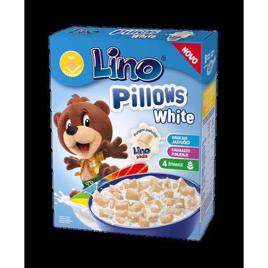 LINO PILLOWS WHITE cereale cu crema lapte 250g