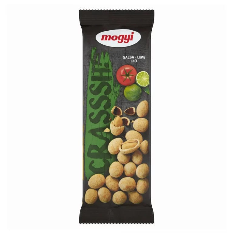 Mogyi Crasssh Arahide prajite in aluat cu aroma de salsa si lime, 60g