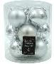 Glob X-mas 60mm silver set 12 buc arb103510