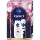 Set Gel de dus Rose & Almond Oil 250ml + Deodorant spray Nivea